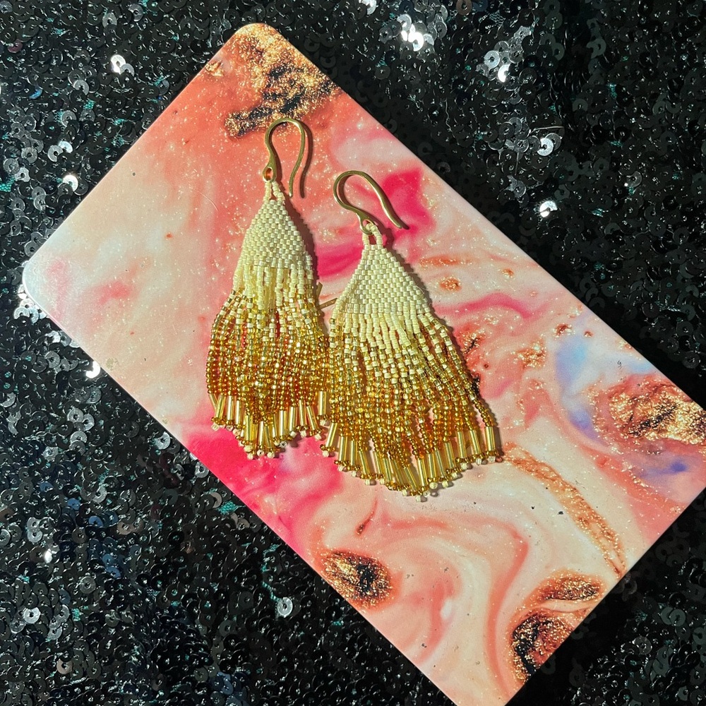 Beaded Drop Earrings